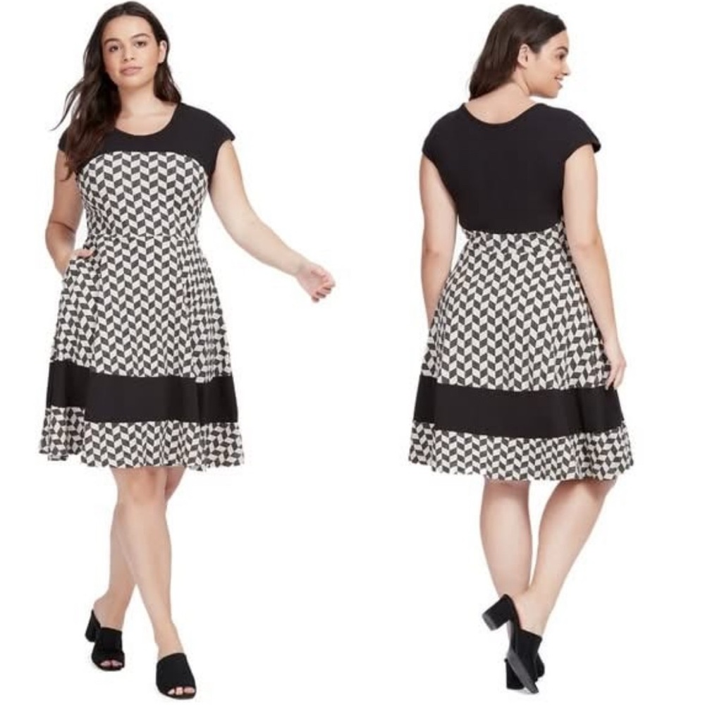 Effie's Heart Napoli dress herringbone